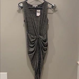 Mini dress with built in wrap on lower section